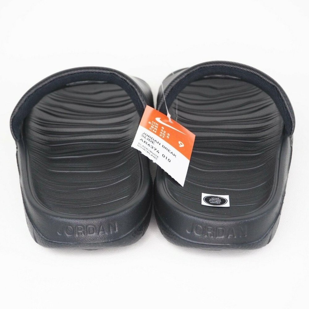 Nike Air Jordan Break Slide Mens Sandals Black Wht - Picture 5 of 11